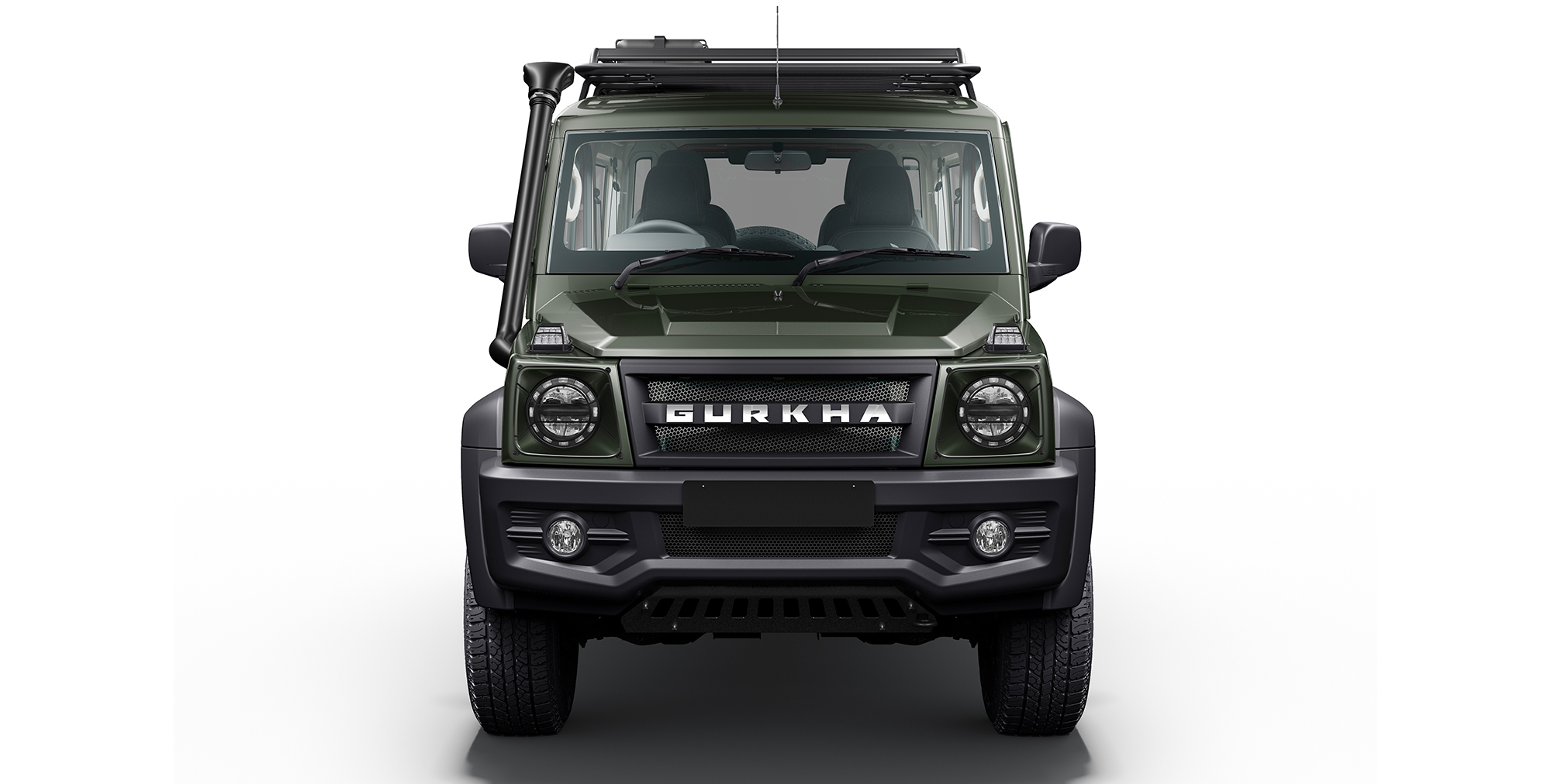 Green Colour Force Gurkha 4x4x4 with Roof Rail