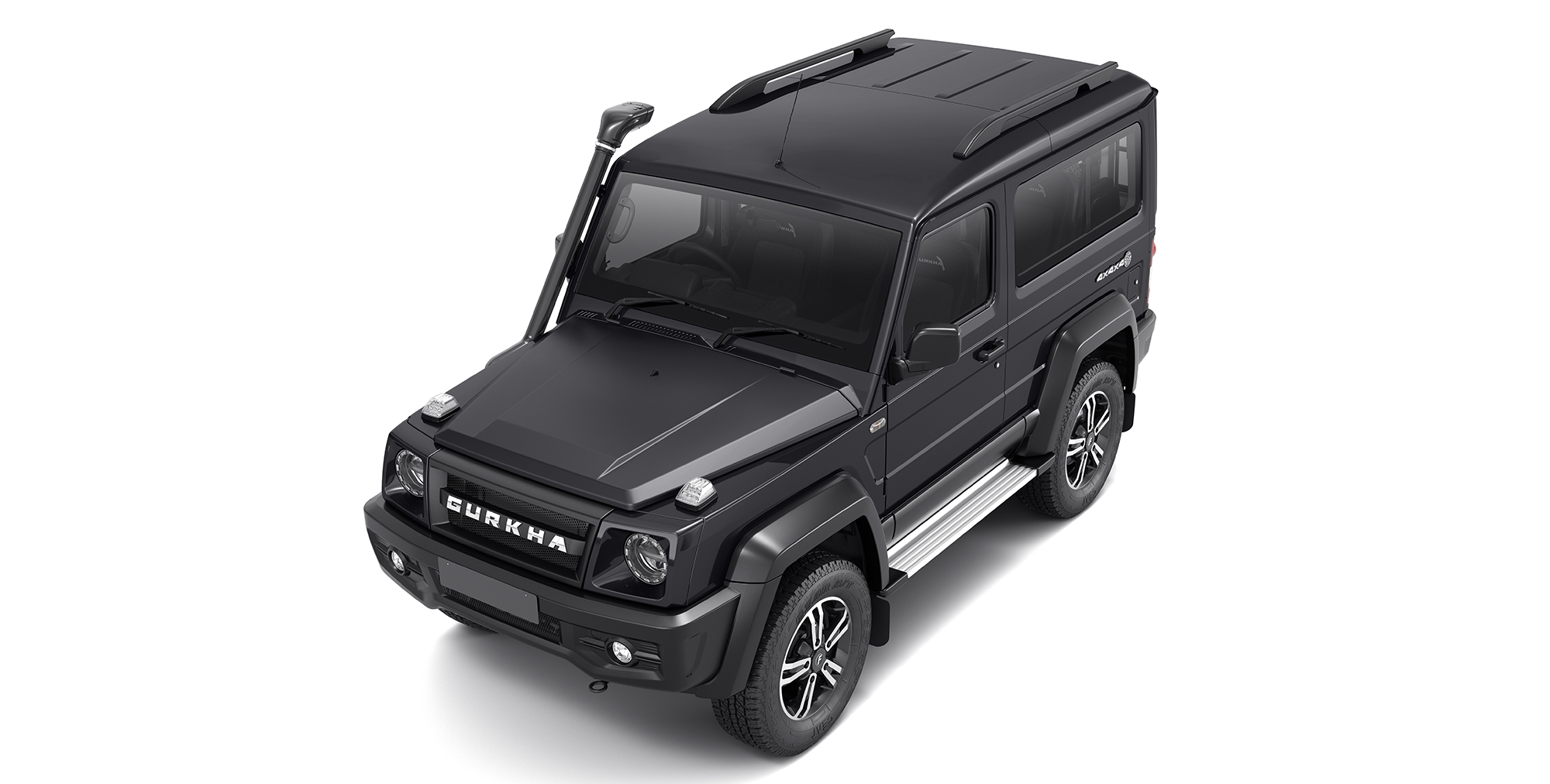 Grey Colour Force Gurkha 4x4x4 with Roof Rail