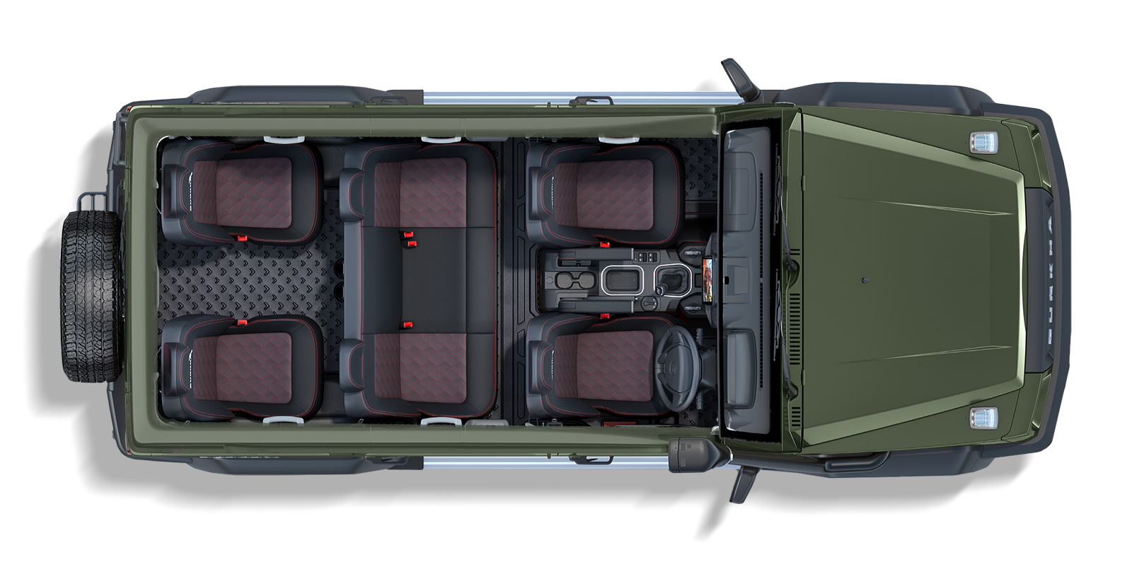 Force Gurkha 2021 Cabin and Boot Space